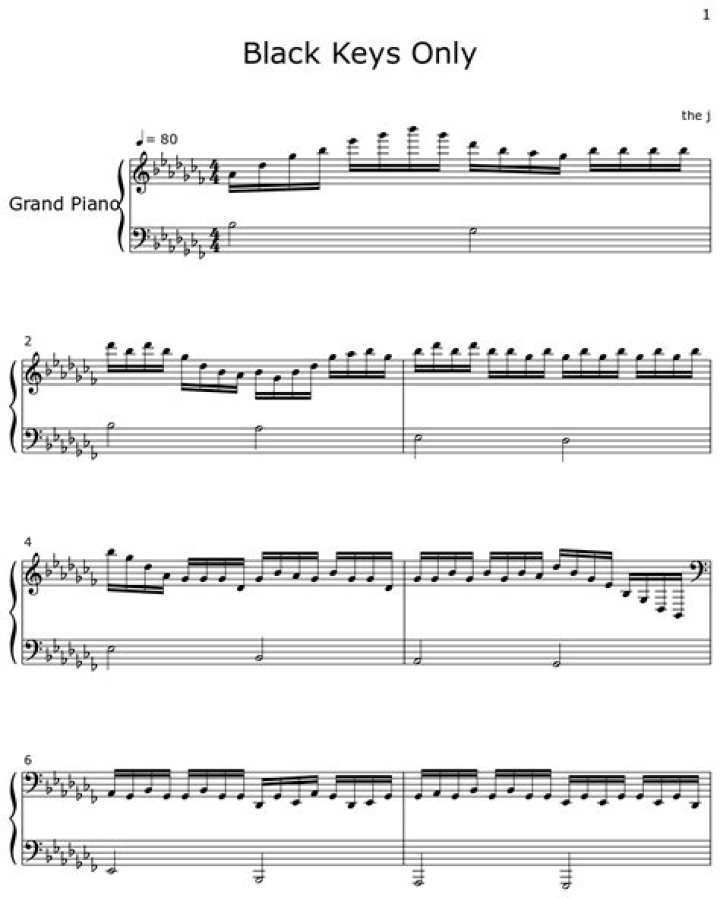 Are black keys in piano sad?