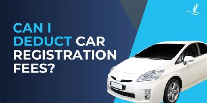 Are car registration fees tax deductible in Kansas?