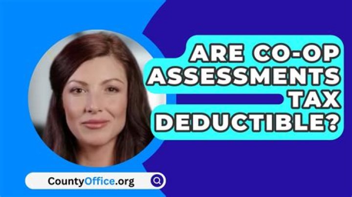 Are co op assessments tax deductible?