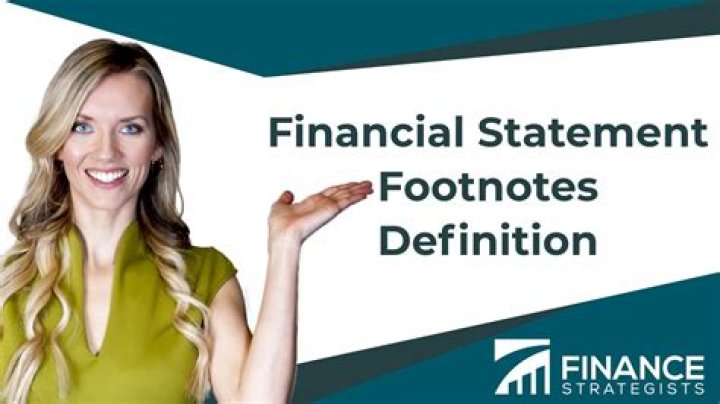Are financial statement footnotes required?