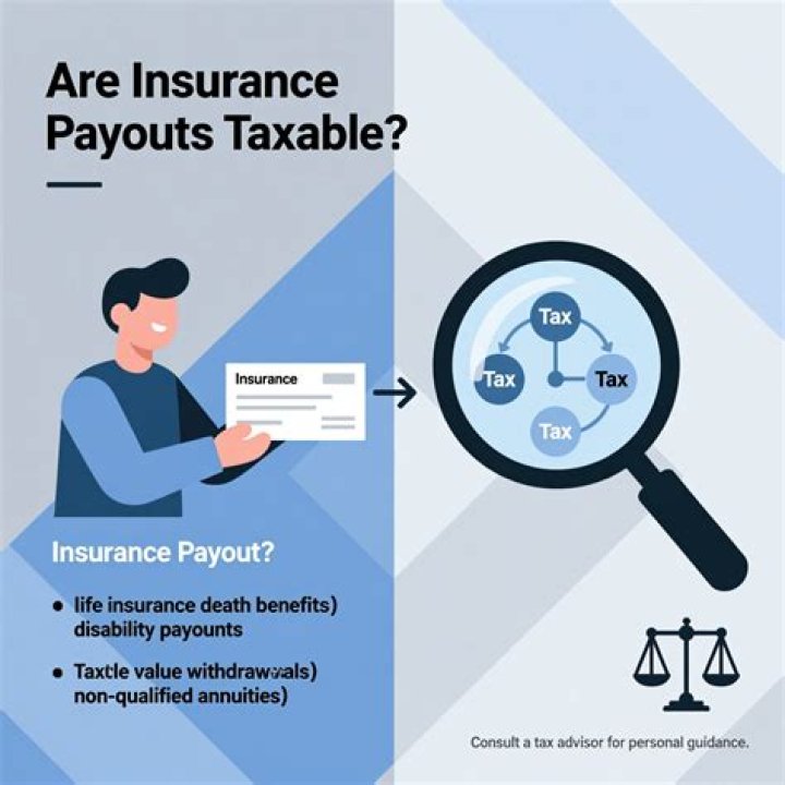Are insurance payouts taxable USA?