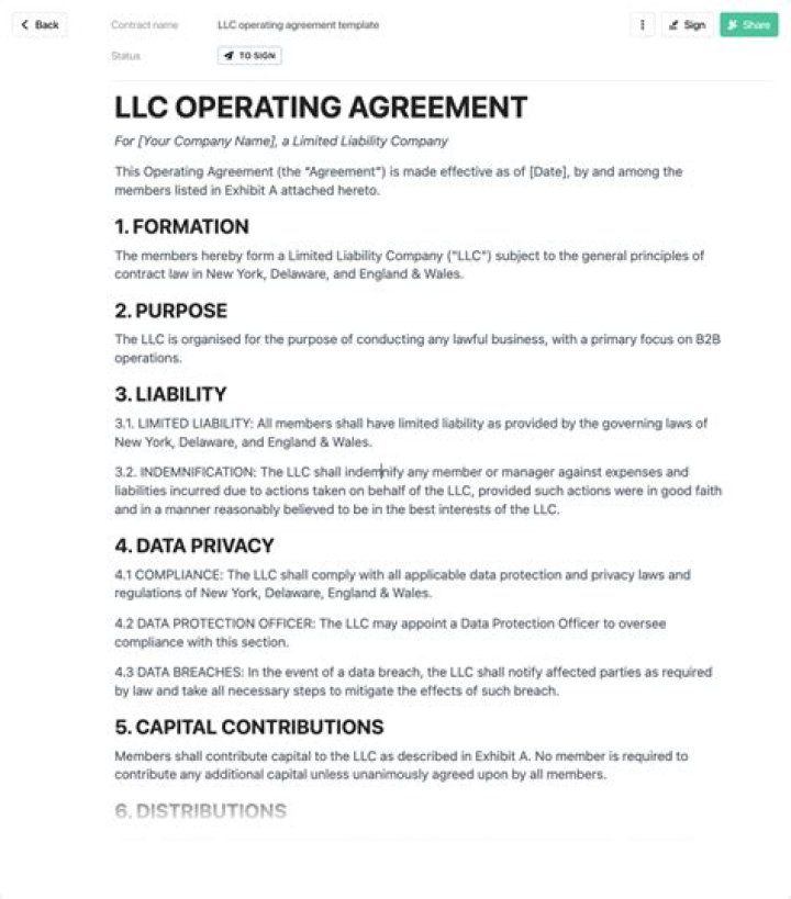 Are LLCS required to have an operating agreement?