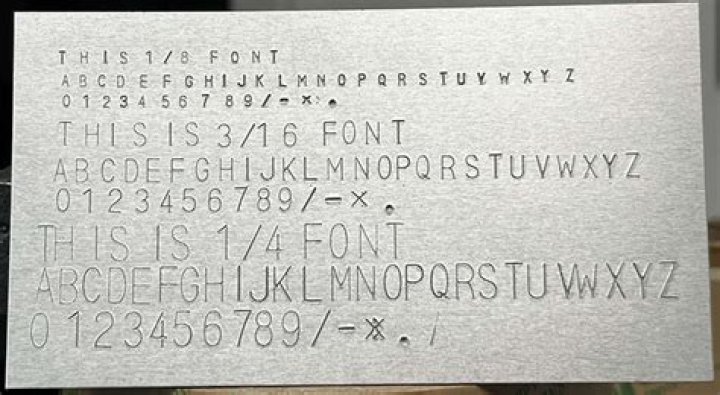 Are metal stamped number plates legal?