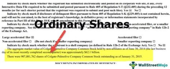Are ordinary shares Current assets?