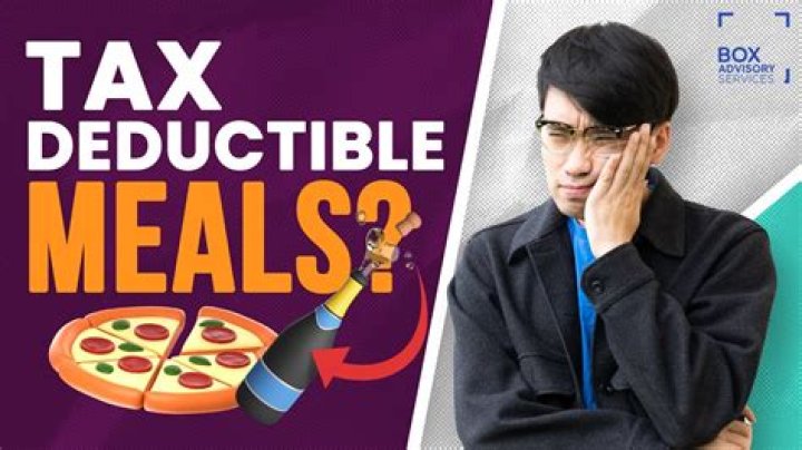 Are personal meals tax deductible?