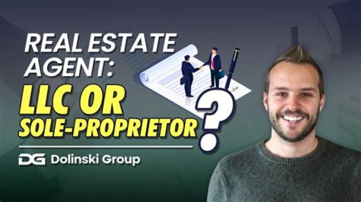 Are real estate agents considered sole proprietors?