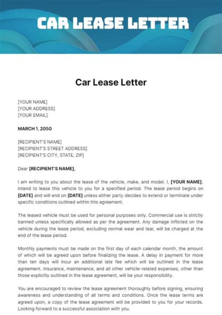 Can a car lease be written off?