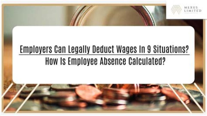 Can an employer deduct?