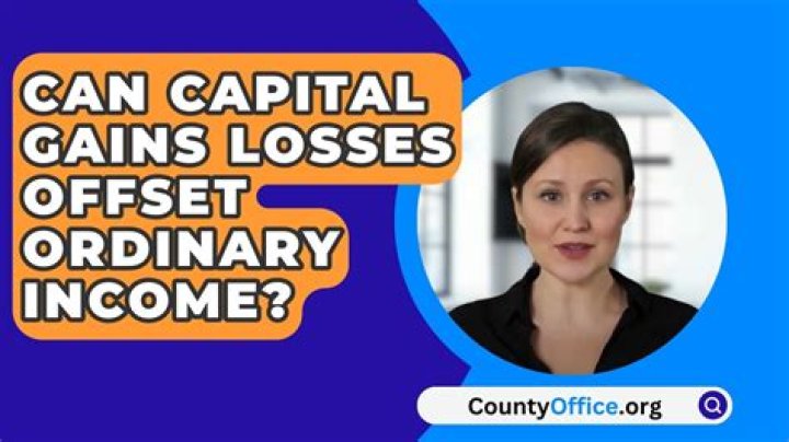 Can capital gains offset ordinary income?