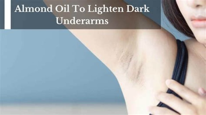 Can castor oil lighten underarms?