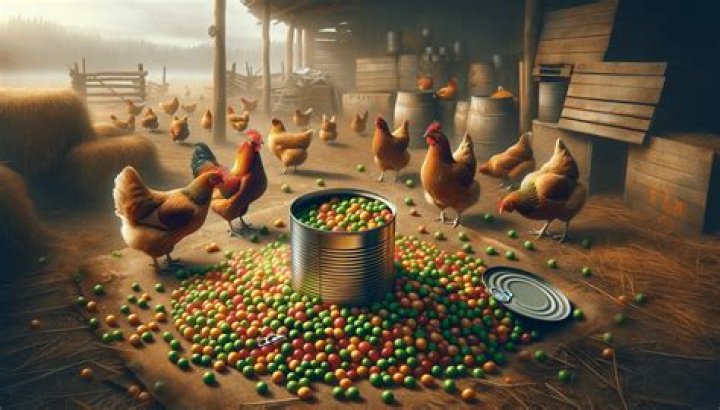Can chickens eat canned peas?