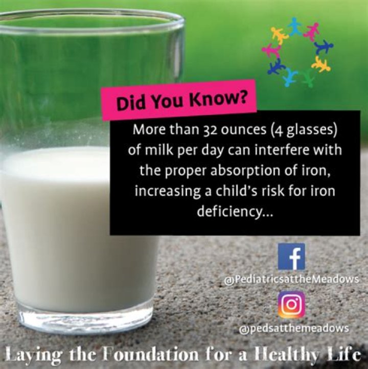 Can drinking too much milk cause iron deficiency?