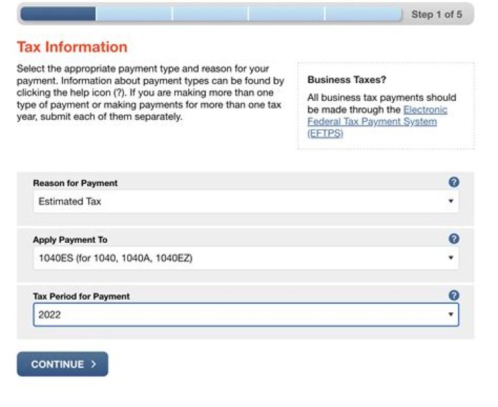 Can federal estimated payments be made online?