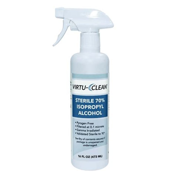 Can I clean with 70% isopropyl alcohol?