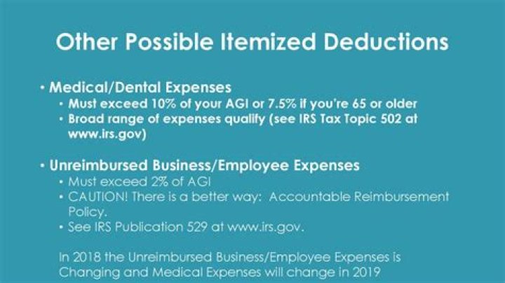 Can I deduct unreimbursed business expenses in 2019?