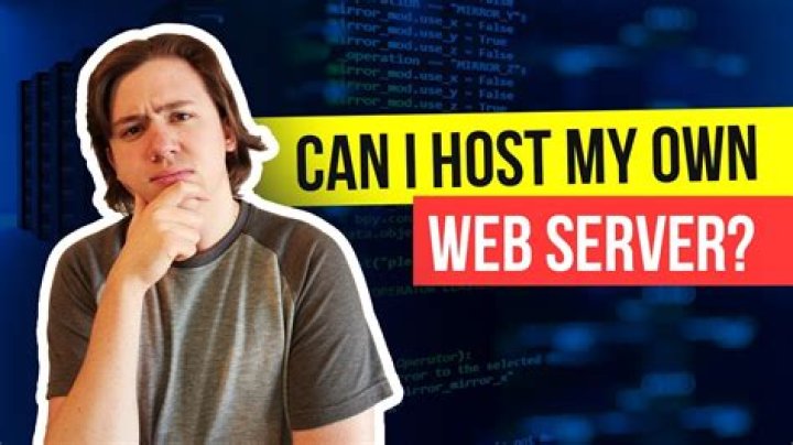 Can I have my own web server?