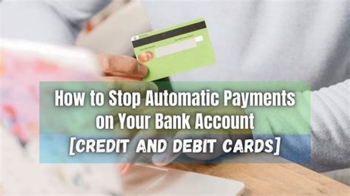 Can I put a stop payment on an automatic withdrawal?