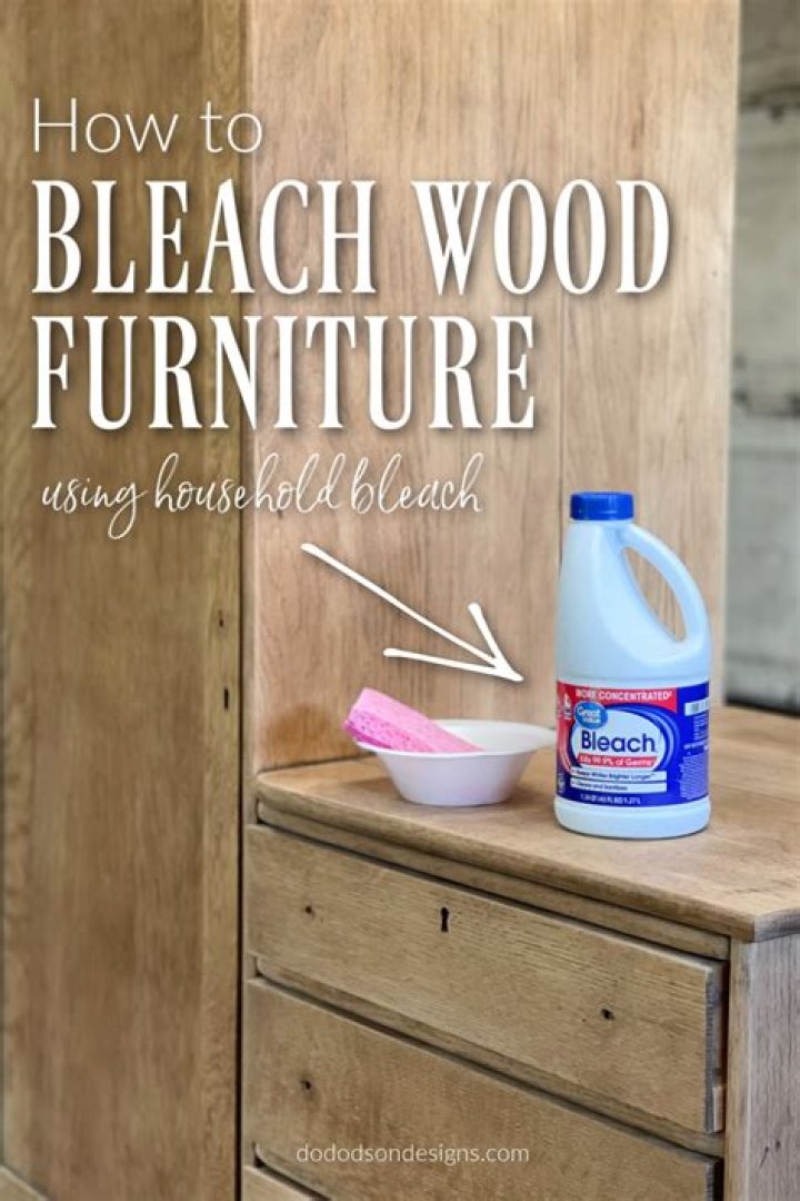 Can I use household bleach to lighten wood?