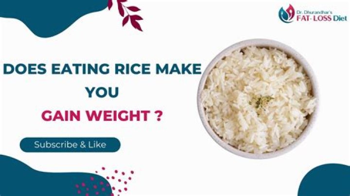 Can just eating rice make you lose weight?