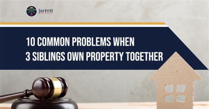 Can siblings co own property?