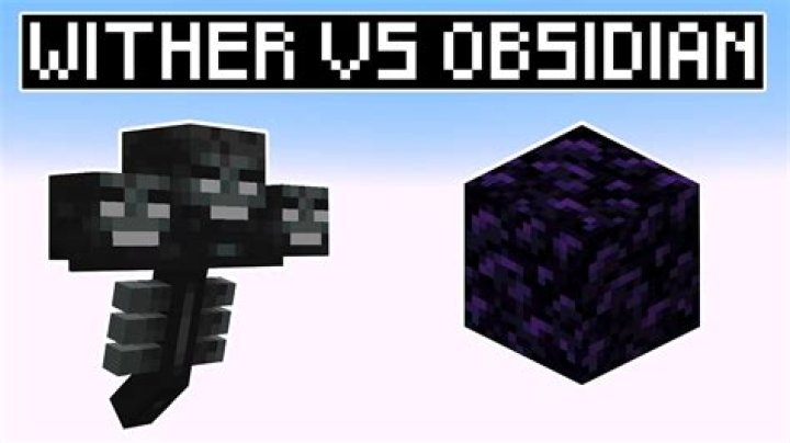 Can the wither destroy Obsidian?