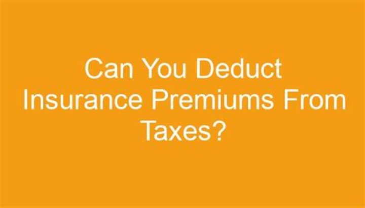 Can you deduct home insurance premiums on taxes?