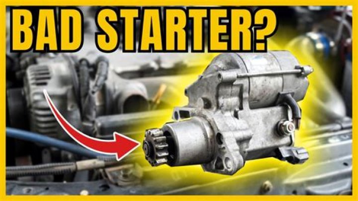 Can you drive a car with a bad starter?
