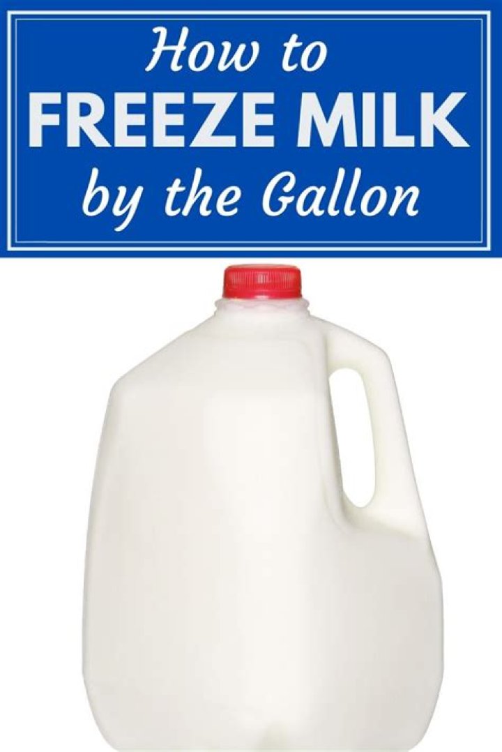 Can you freeze gallon of milk?