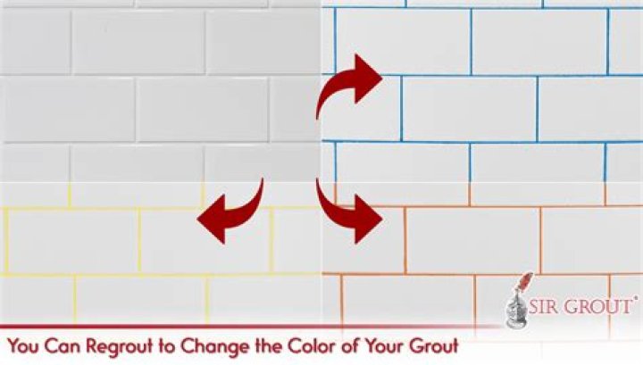 Can you grout over existing grout to change color?