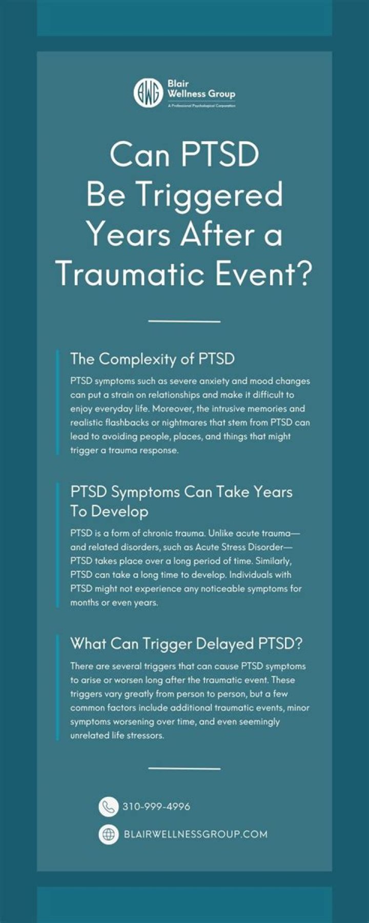 Can you have PTSD and not remember?