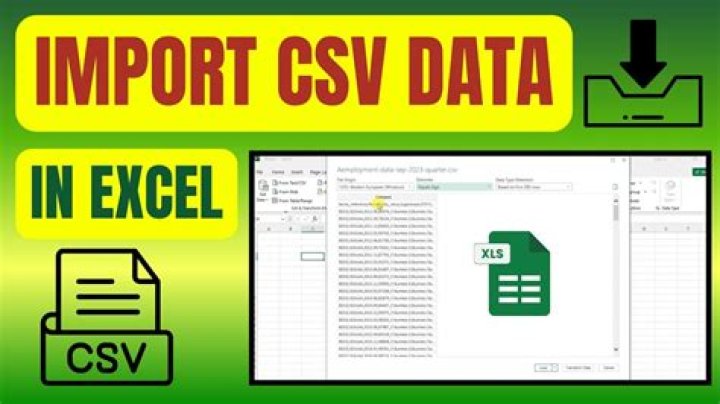 Can you import a CSV file into Excel?