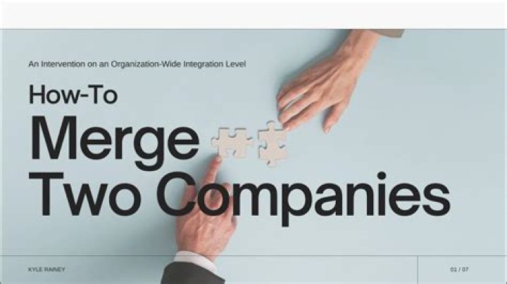 Can you merge two companies you own?