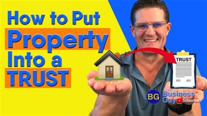 Can you put rental properties in a trust?