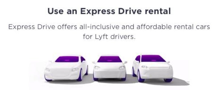 Can you rent a car with Lyft express drive?