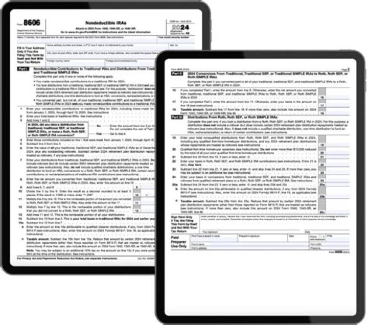 Can you retroactively file form 8606?