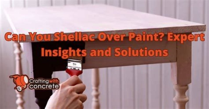 Can you shellac over white paint?