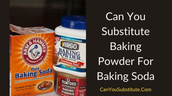 Can you substitute baking soda?