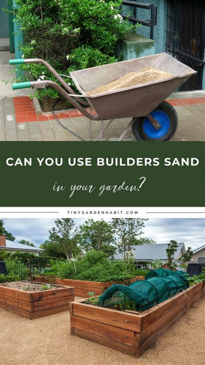 Can you use builders sand in the garden?
