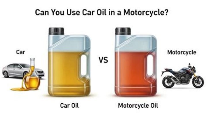 Can you use car oil in a motorcycle?