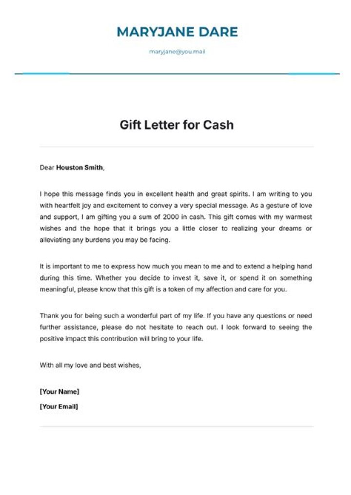 Do I have to declare a cash gift from a parent?
