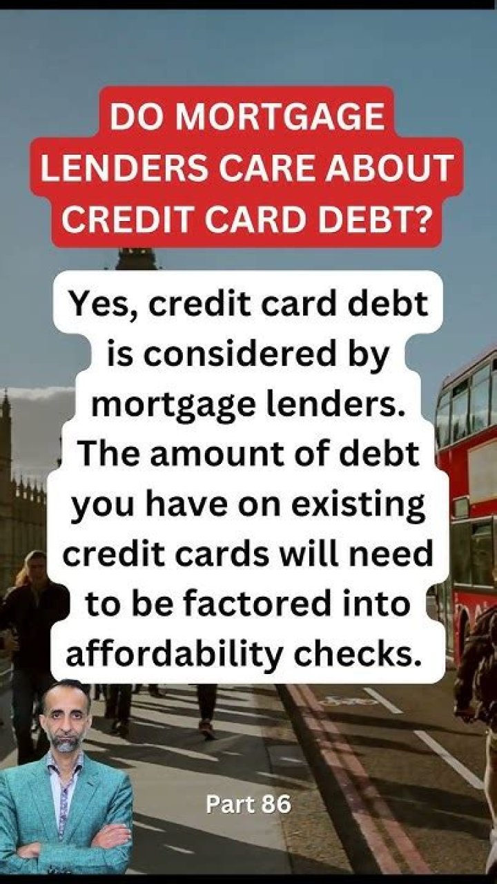 Do mortgage lenders care about credit card debt?
