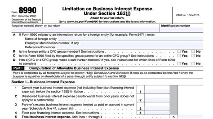 Do you have to file Form 8990 if you have no interest expense?
