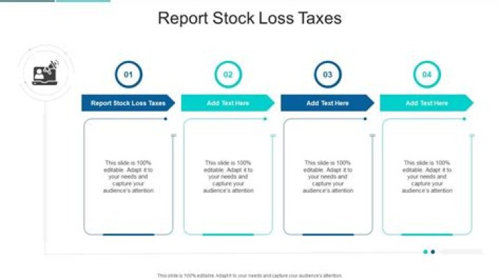 Do you have to report stock loss on taxes?