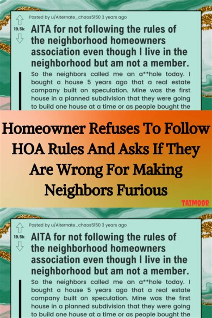 Do you legally have to follow HOA rules?