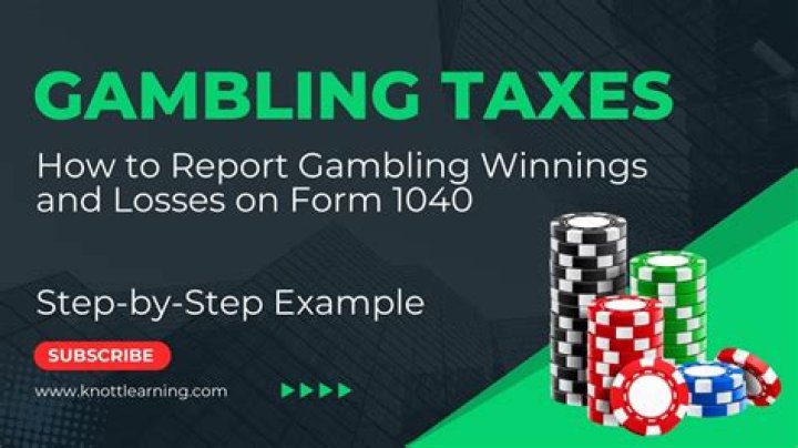 Do you report gambling winnings on taxes?