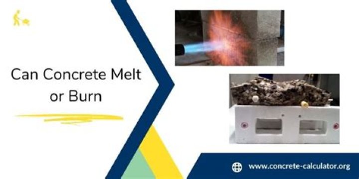 Does concrete melt or burn?