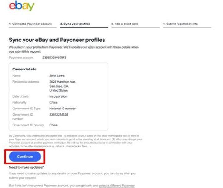 Does eBay accept Payoneer?
