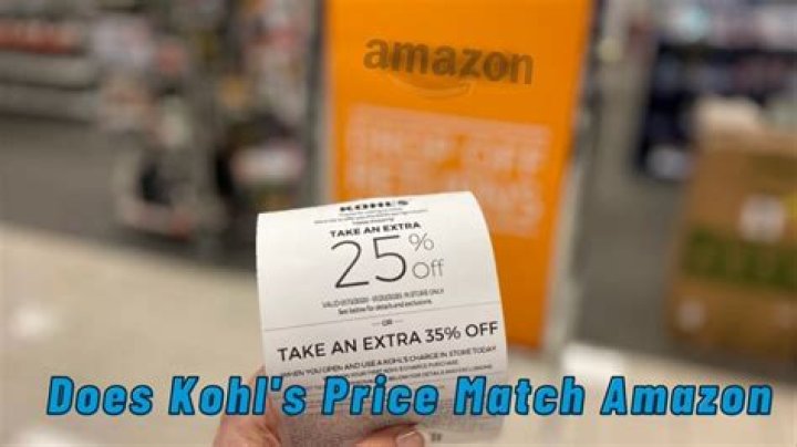 Does Kohls price match Amazon?