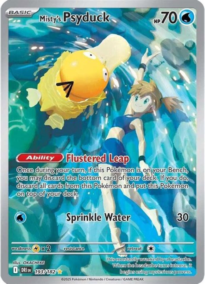 Does Misty ever evolve Psyduck?
