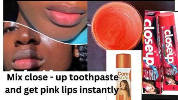 Does putting toothpaste on your lips make them pink?